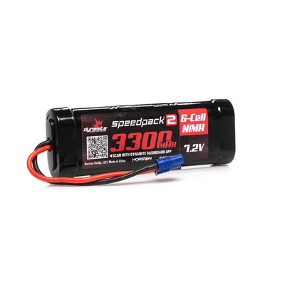 DYNB2070EC "Speedpack2" 6-Cell Flat NiMH Battery w/EC3 Connector (7.2V/3300mAh)