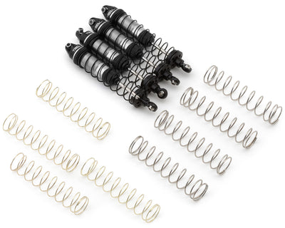 TLHTLMT18-100 Front/Rear Shocks Silver Mini LMT