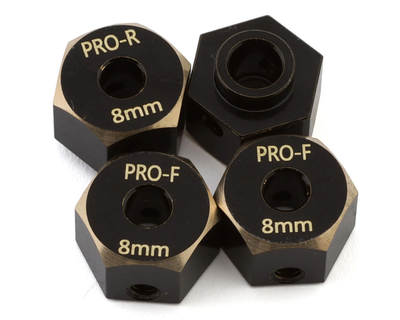 SAMSCX10P-4063-8 Samix Axial SCX10 Pro Brass Hex Adapters (8mm) (4)