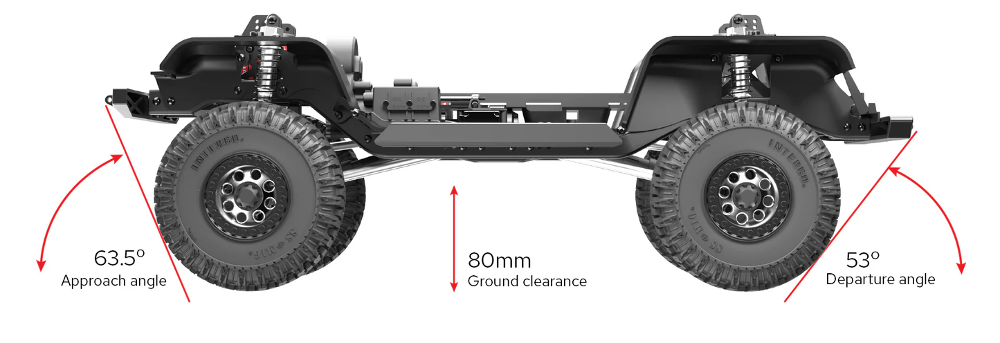 RER15516 Redcat Gen 9 Trail Truck - 1/10 Scale International Harvester Scout 800A-Graphite