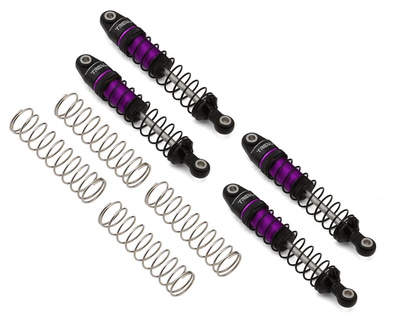 X004CQY2IF Treal Hobby 59mm Oil-Filled Long Travel Shock Set for Traxxas TRX-4M® & TRX-4MT™ (Purple) (4) (Front/Rear)