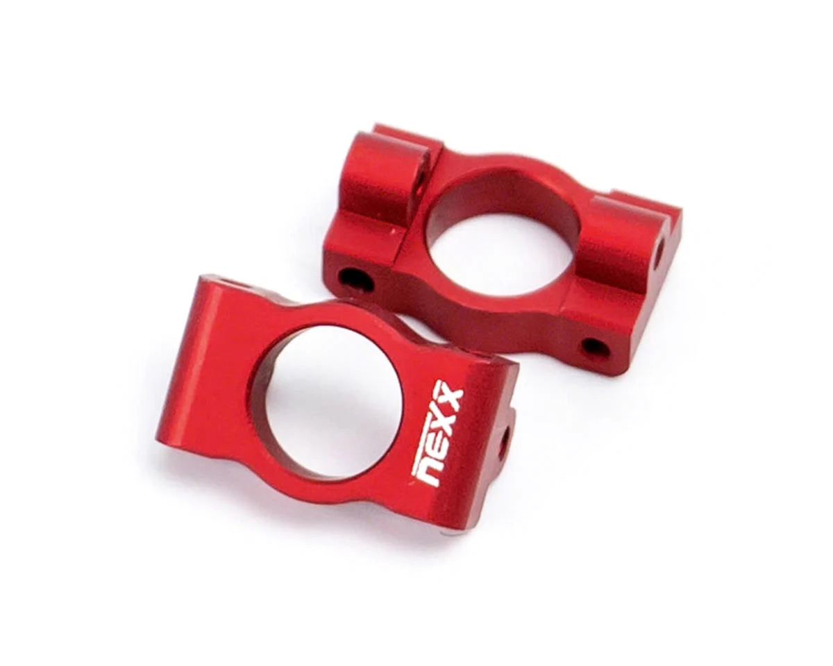 NX-462-R NEXX Racing Losi™ Micro-B Aluminum Caster Blocks (Red) (2)