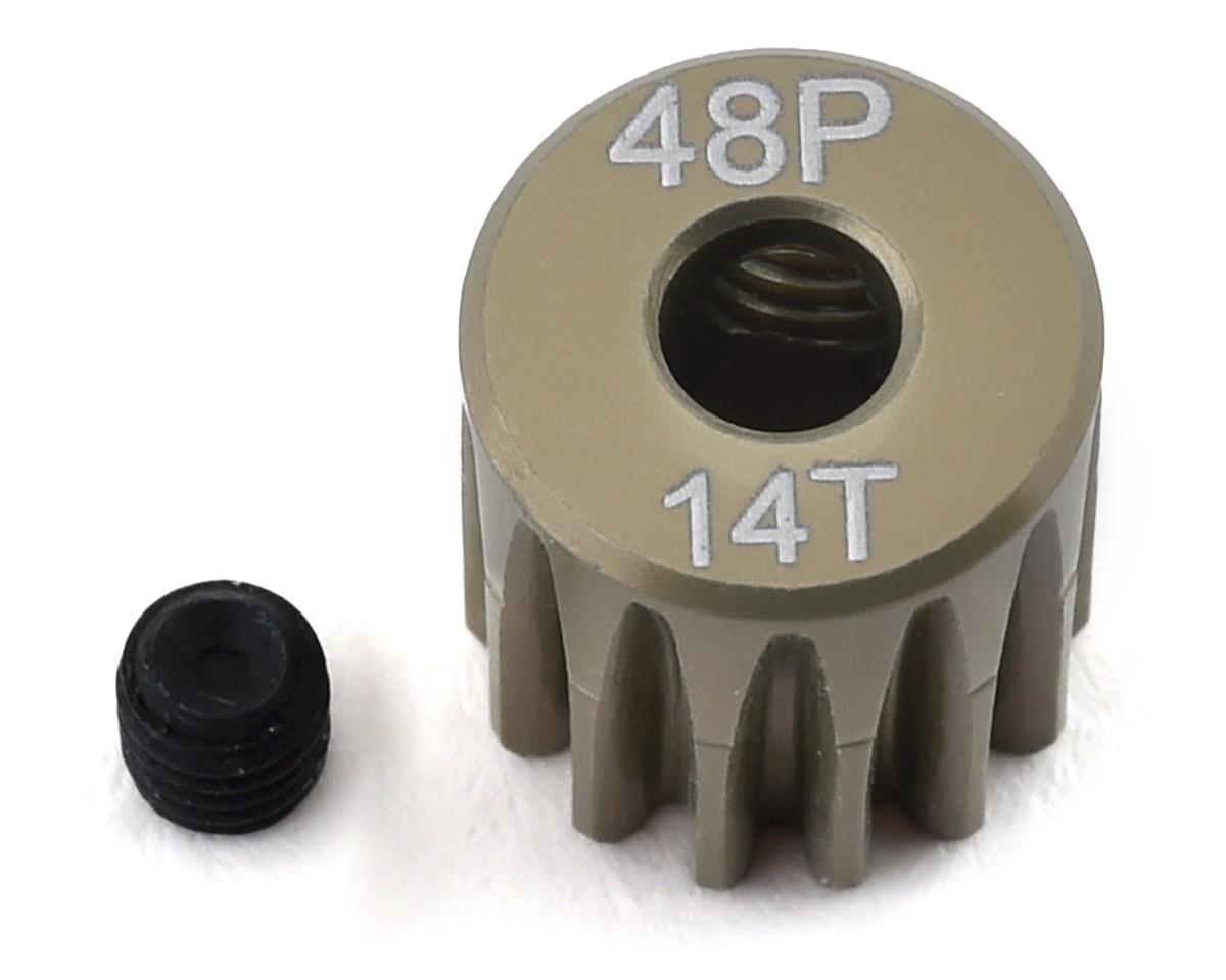 PTK8601 48P Lightweight Hard Anodized Aluminum Pinion Gear (3.17mm Bore) (14T)