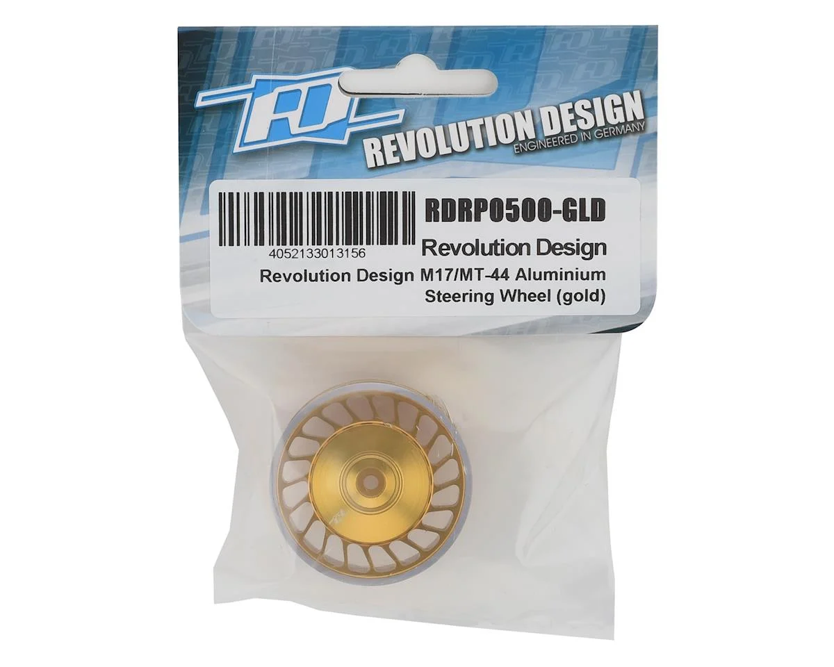 RDRP0500-GLD Revolution Design Sanwa M17/MT-44 Aluminum Steering Wheel (Gold)