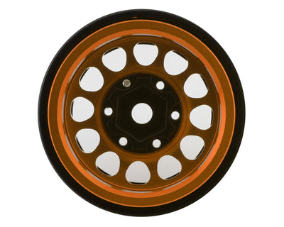 X003ZQM0Q9 Treal Hobby Type I 1.0" Classic 12-Spoke Beadlock Wheels (Orange)
