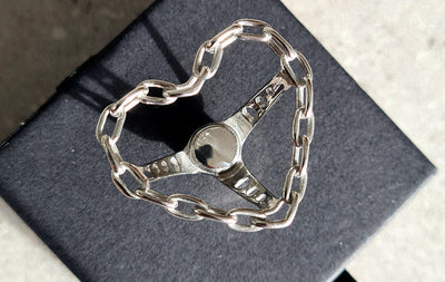 Jevries heart Steering Wheel Chrome