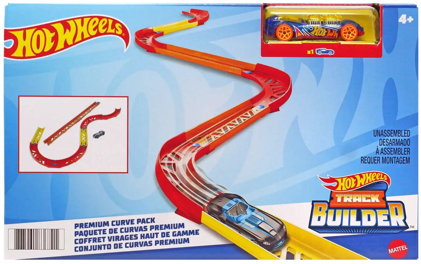 HWGLC88 Track Builder Park Assorted Curve Parts