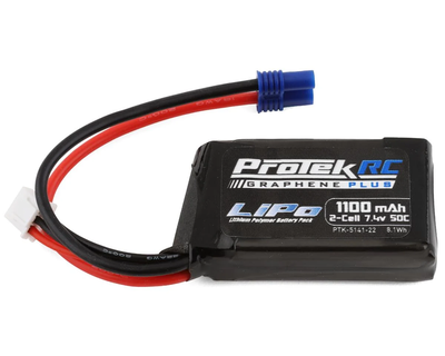 PTK514122 2S 50C 1100mAh Losi Mini T/B & JRX2 LiPo Battery w/EC2 Connector