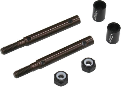 HRAUTB39W10 - +10mm S2 Spring Steel Portal Drive Stub Axles for Axial SCX10 II