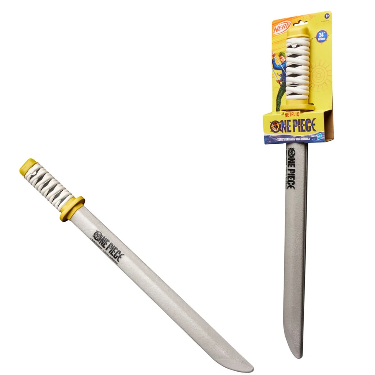 HSG3155 Nerf Netflix One Piece Zoro's Katana (Wado Ichimonji) Sword with Foam Blade