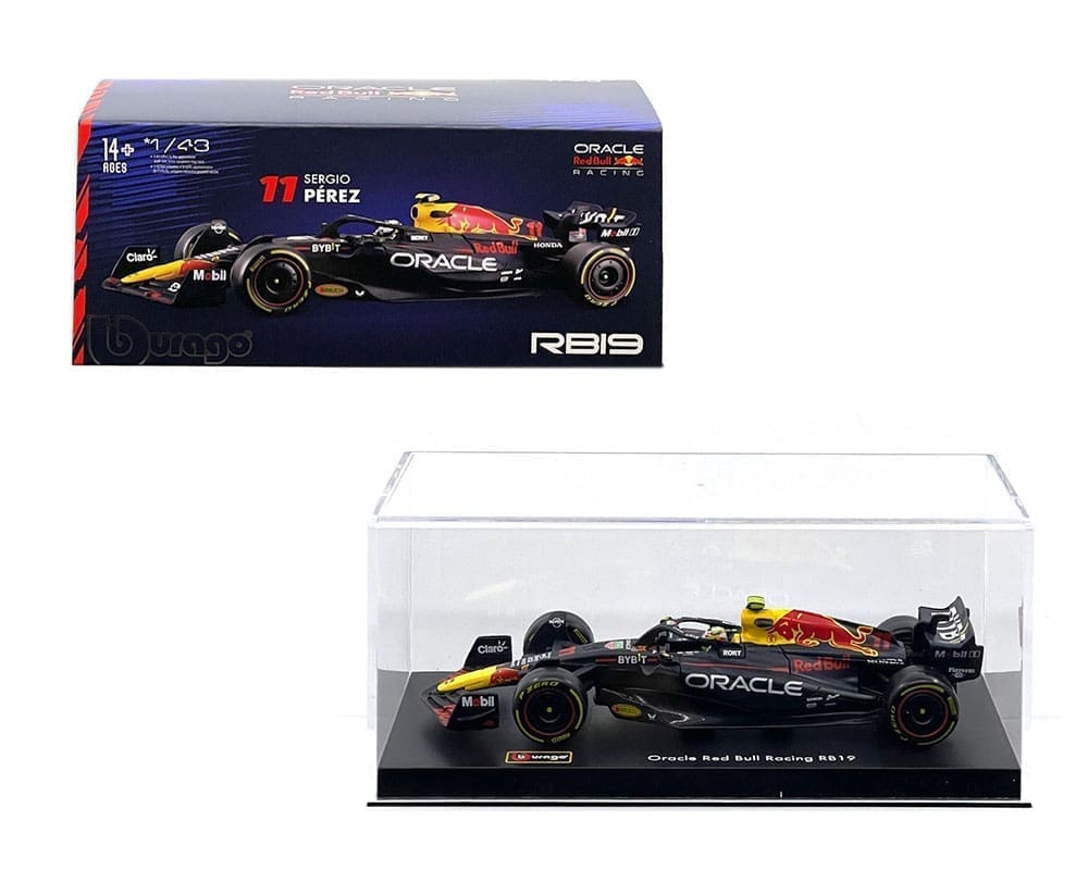 Burago 18-38083 1:43 Race Red Bull RB19 #11 S. Perez 2023 CASE