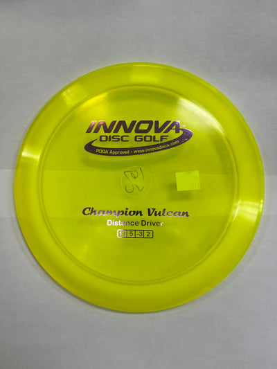 Innova Champion Vulcan Distance Driver Clear Yellow