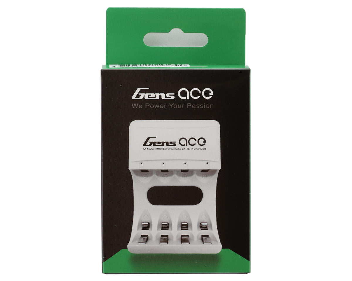 GEAC704A2 Gens Ace AA & AAA Battery Charger (4 Slots) (NiMH/NiCD)