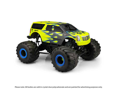 JCO0436 2007 Cadillac Escalade Monster Truck Body (Clear) (12.5" Wheelbase)