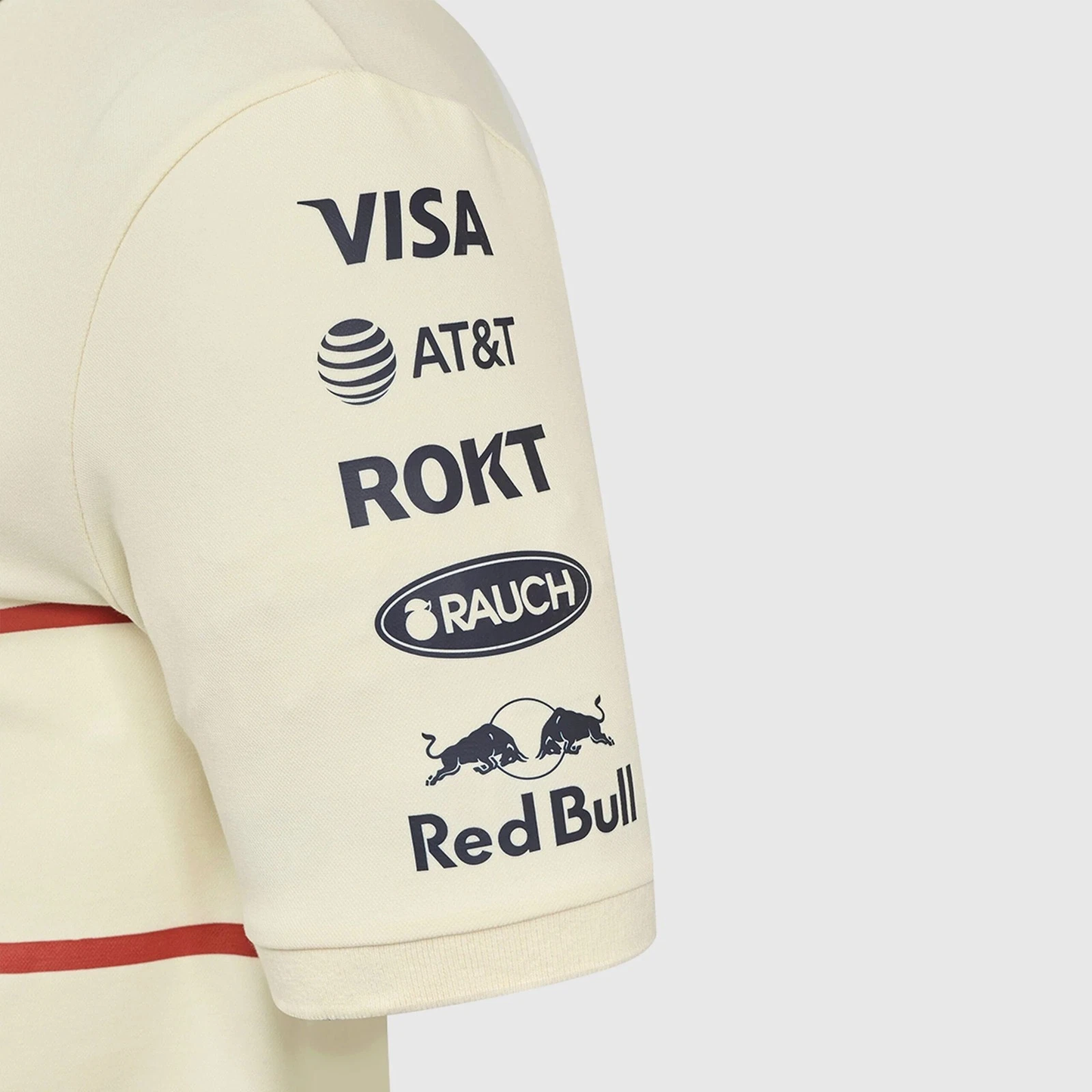 TU11395 Red Bull Racing F1 Heritage Team Polo Shirt-Egret