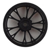 JCO3399B Tactic Street Eliminator 2.2" Front Drag Racing Wheels (2) (Black) w/12mm