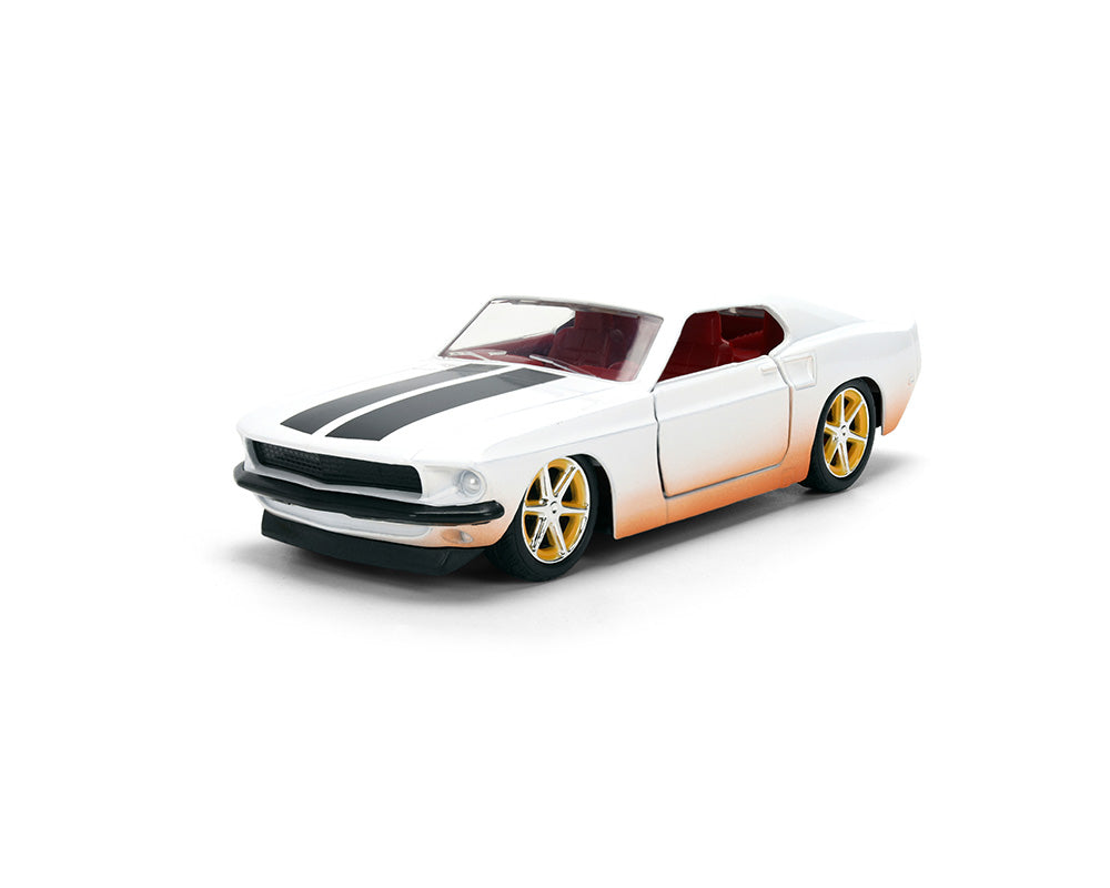 Jada 36394 1:32 Roman’s 1969 Ford Mustang – Dirty Version – White – Fast & Furious 25 Year Anniversary