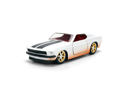 Jada 36394 1:32 Roman’s 1969 Ford Mustang – Dirty Version – White – Fast & Furious 25 Year Anniversary