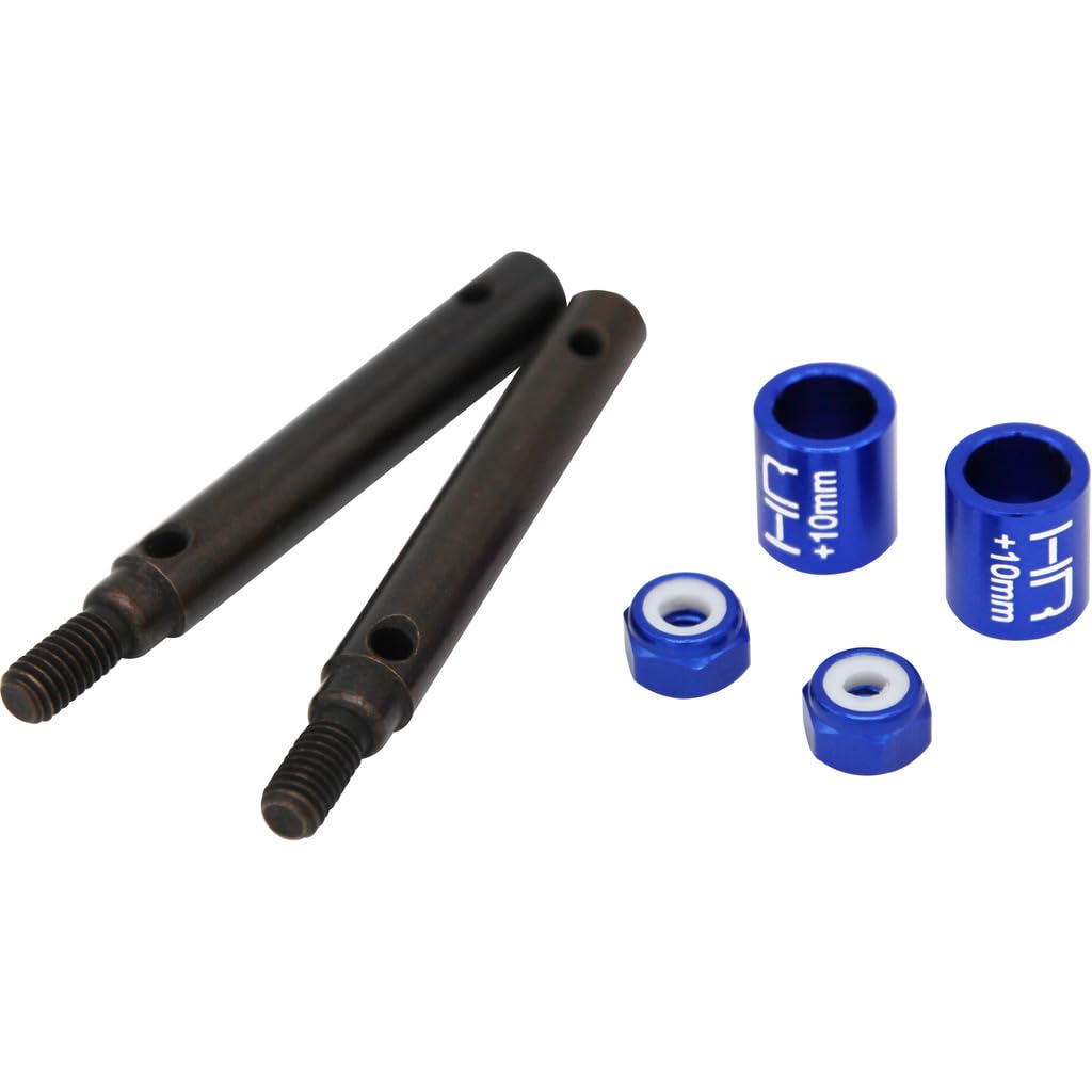 HRSTRXF39W10 - +10mm S2 Spring Steel Portal Drive Stub Axles TRA Trx-4