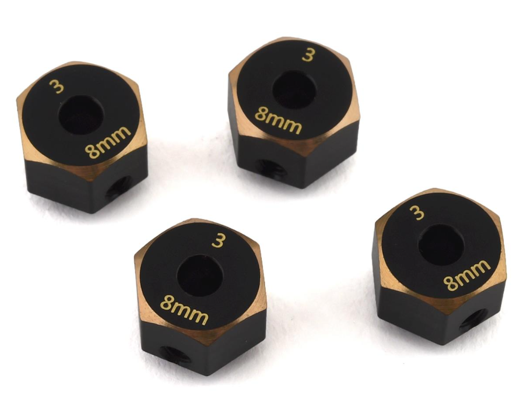 SAMSCX3-4063-8 SCX10iii Brass Hex 8mm