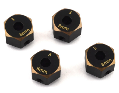 SAMSCX3-4063-8 SCX10iii Brass Hex 8mm
