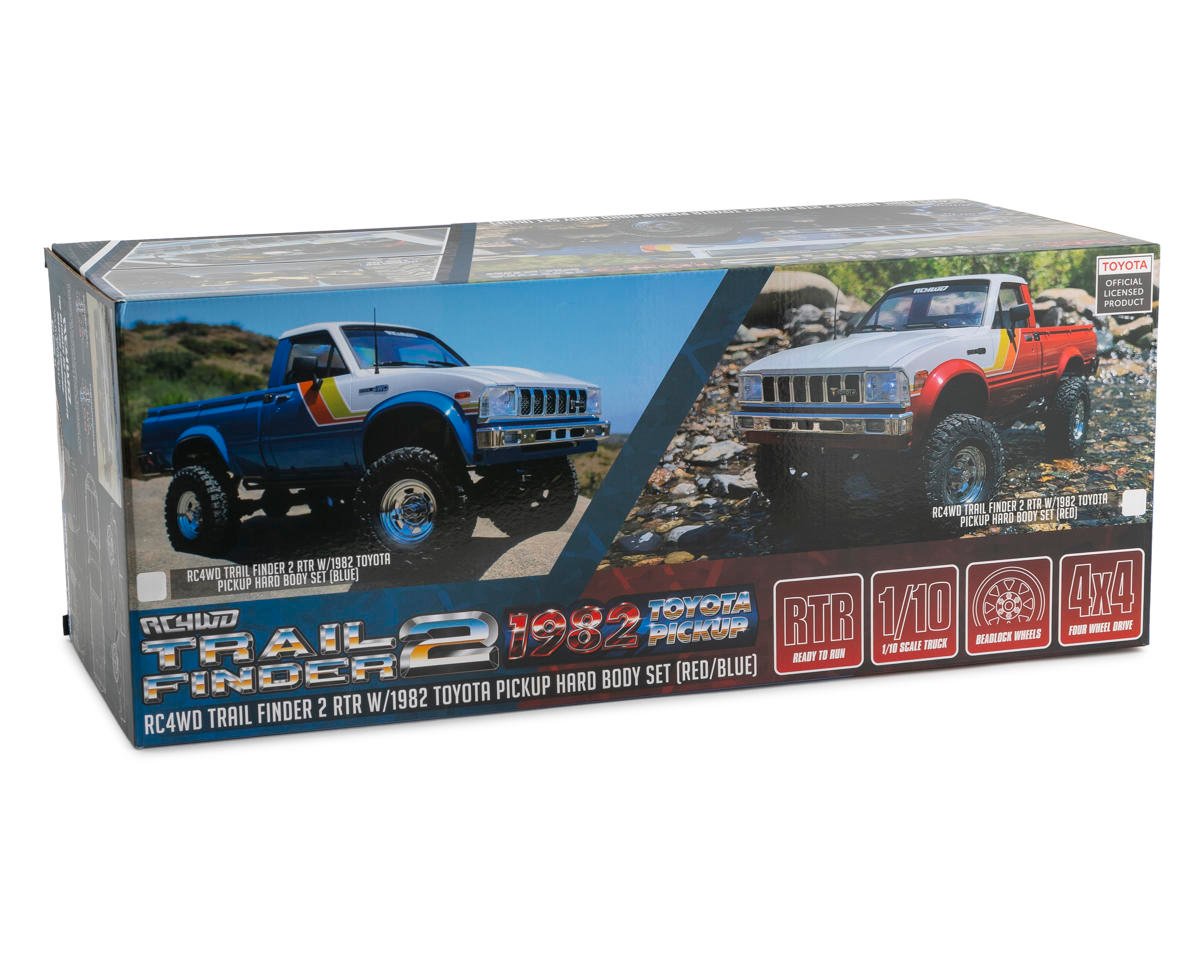 Z-RTR0070 RC4WD Trail Finder 2 RTR w/1982 Toyota Pickup Hard Body Set (Red)