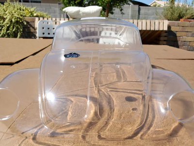 0152 Delta Plastik VW 1/8 Scale GT Clear RC Car Body