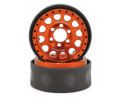 VPS07919 Method 105 1.9" Beadlock Crawler Wheels (Orange/Black)