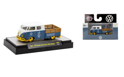 M2Machines 32500-89 1:64th Scale 1961 VW Double Cab Truck USA - CHASE!