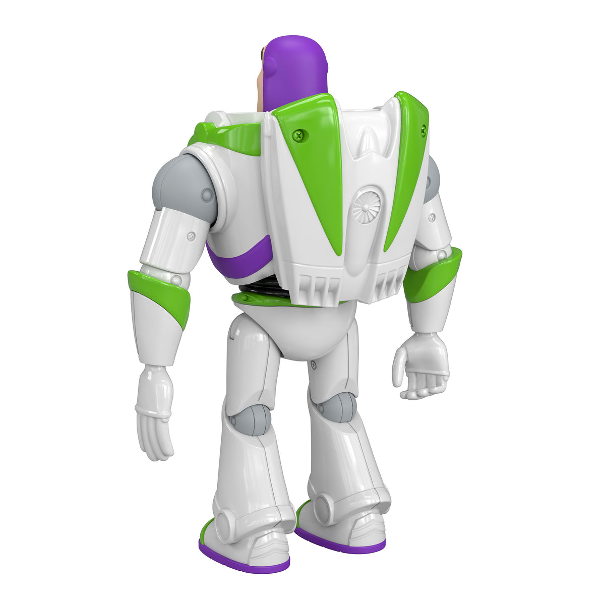 Toy figure resembling Buzz Lightyear on a white background