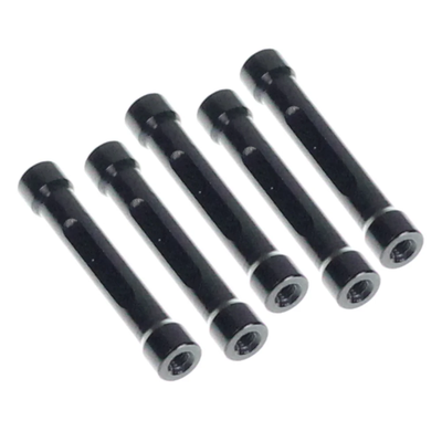 RER42132 Frame Rail Braces Aluminum Black 5pcs