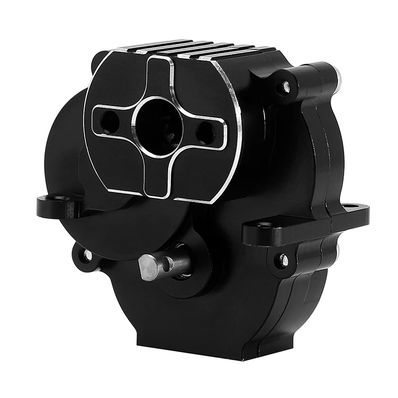 4M-55UD-BK INJORA CNC Aluminum Complete Transmission for 1/18 TRX4M (Black)
