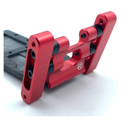 RDD1013 R-Design Traxxas 2WD Wheelie Bar Mount (Red) (Not Compatible w/ 272R Transmission)