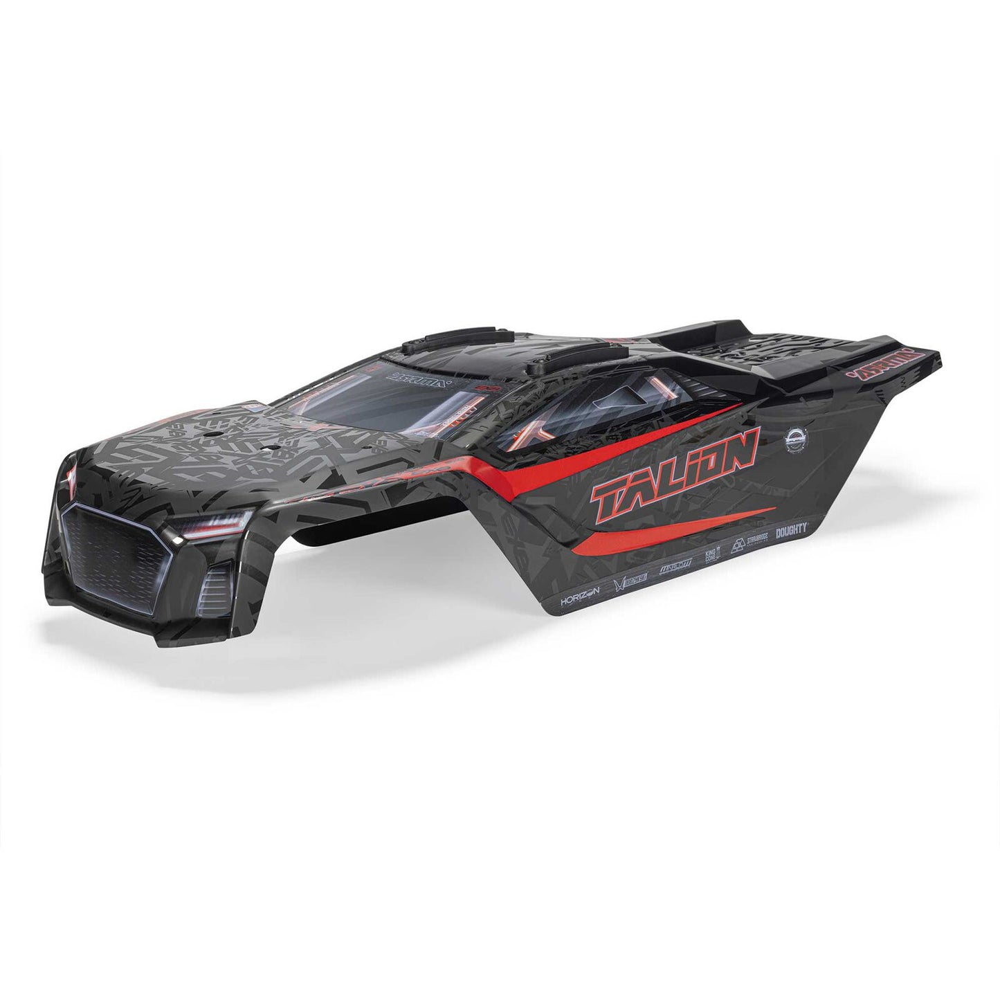 ARA-3406 ARRMA TALION 6S EXB BLX Painted Decaled Trimmed Body, Black