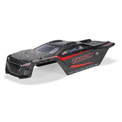 ARA-3406 ARRMA TALION 6S EXB BLX Painted Decaled Trimmed Body, Black