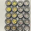 HotWheels 1/64 Custom Alloy Wheels And Rubber Tires - Gold