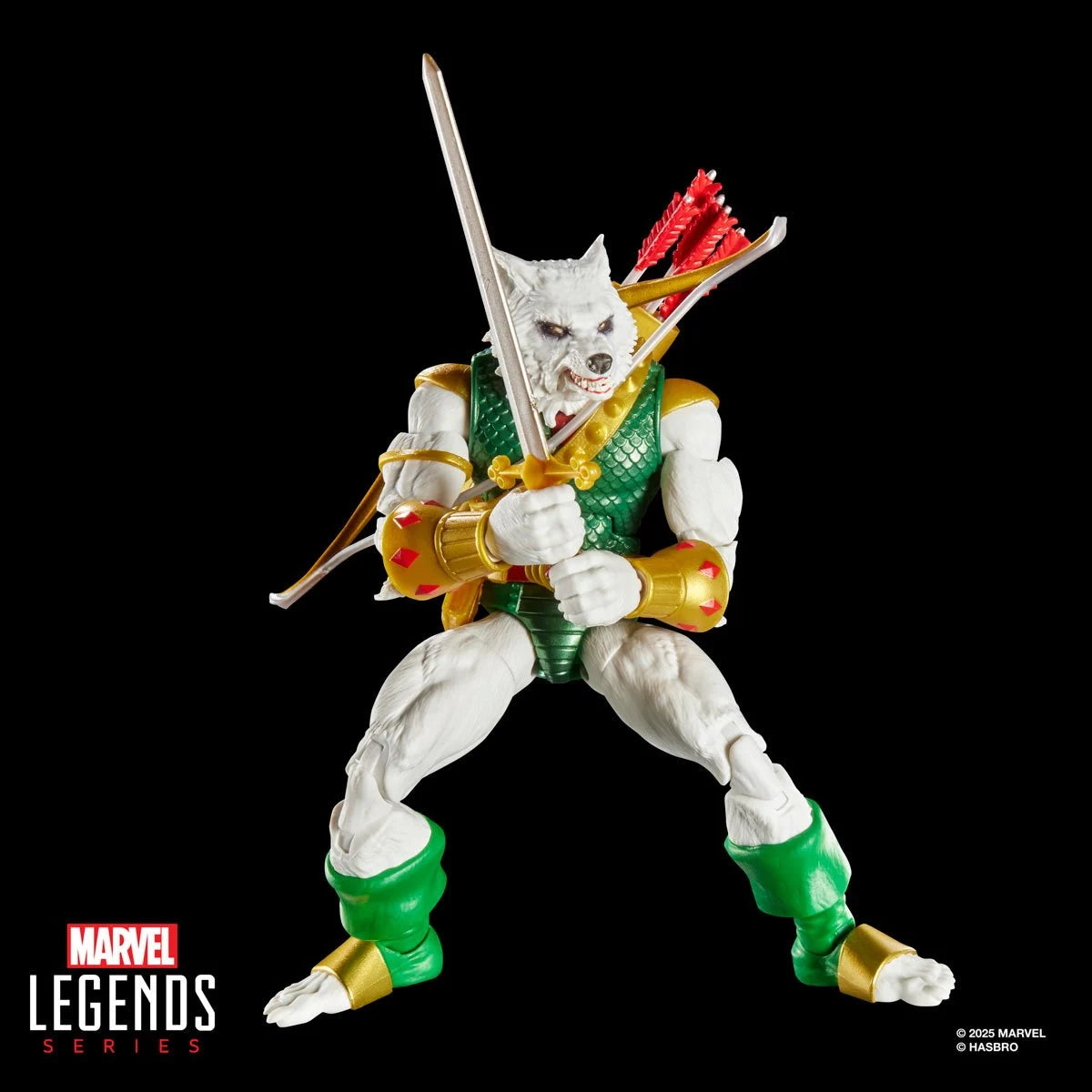 HSG0642 Spider-Man Marvel Legends Magic: The Gathering Man-Wolf 6-Inch Action Figure and Card