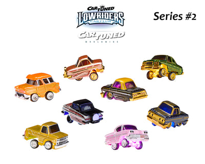 CarTuned 597346-XX1 1:64 Lowriders SHOW GLOW Series 2 Assortment of 8 Styles 2026 – LED Light Up Chassis