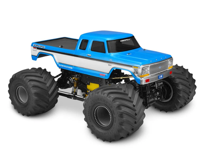 JCO0329 1979 F250 SuperCab Monster Truck Body w/Bumpers (Clear)