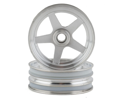 KYOSCH003SCB Kyosho 5-Spoke Front Wheel (Satin Chrome) (2) (2014 Beetle)