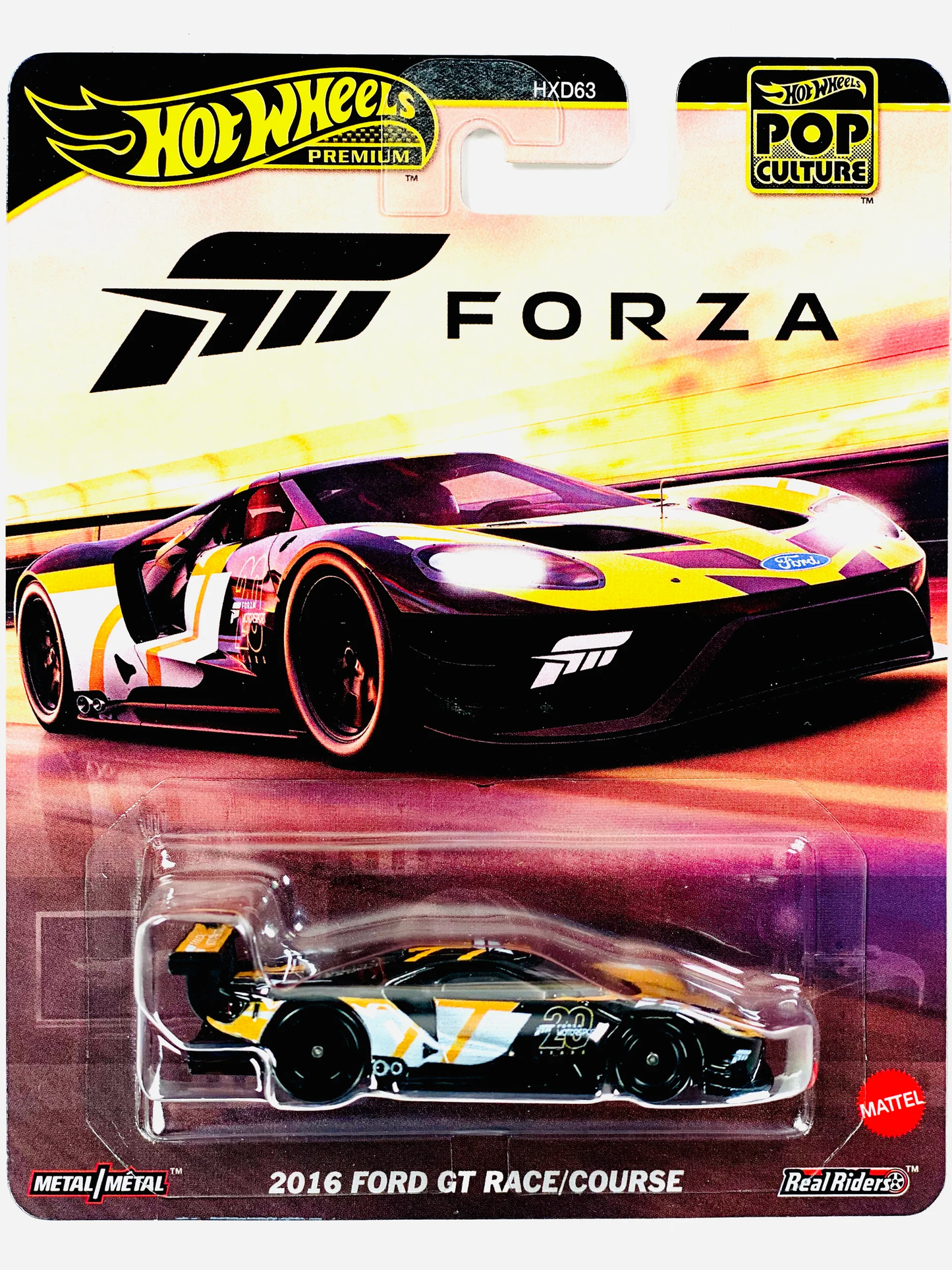 HWJBL67 Hot Wheels Premium Forza 2016 Ford GT Race/Course