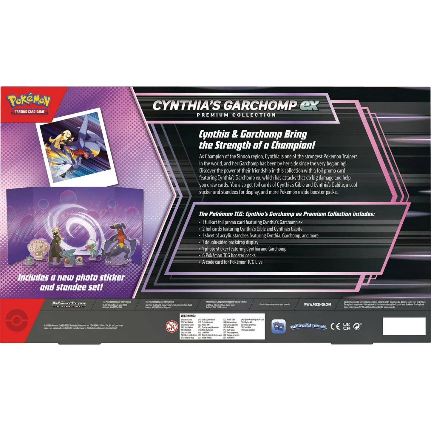 PKU100-10424 : C : EN : 45 : Pokemon Cynthia Garchomp Ex Premium Collection