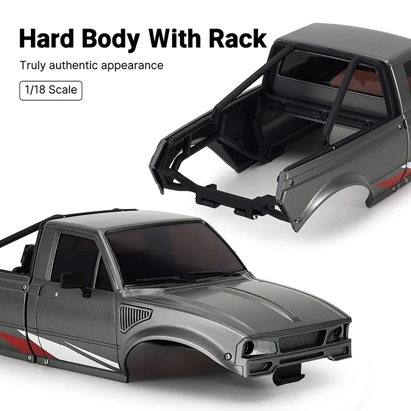 IR60-GL INJORA IR60 Body for 1/18 TRX4M Defender Bronco (Grey)