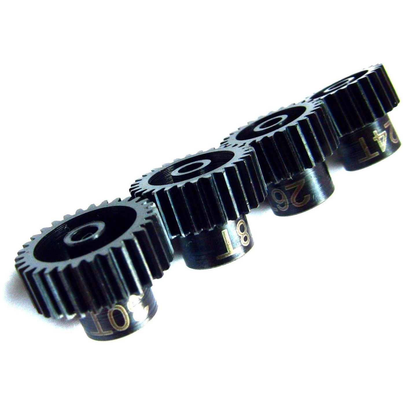 HRSSXS4680 - Hardened Steel Gear Set 48p 1/8 Bore 24 26 28 30 Tooth