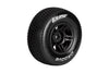 L-T3146SB Louise R/C - SC-Groove 1/10 Short Course Tires, Soft, 12, 14 & 17mm Removable Hex on Black Rim (2)