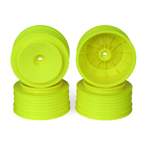 DER-PS4-UY Speedline Plus SC Wheels for Kyosho Ultima SC / Traxxas Slash Rear - Slash 4x4 / YELLOW / 4pcs