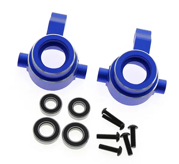 INTC32471BLUE Alloy Machined Steering Blocks 1/8 4WD