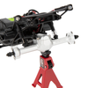 MEUS Racing SCX30 Axle Housing with Diff Covers and Steering Knuckles (Silver)