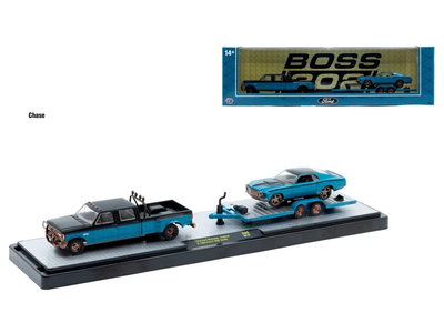 36000-99 M2 Machines Auto Haulers 1970 Ford Mustang Custom & 1990 Ford F-350 Dually CHASE!!