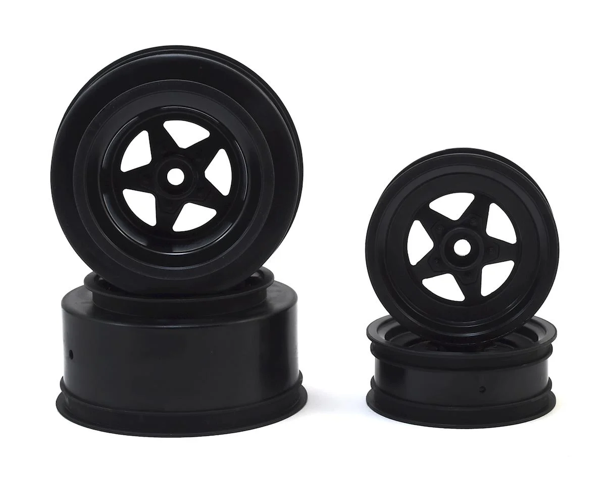 JCO3387B Startec Street Eliminator Drag Racing Wheels (Black) w/12mm